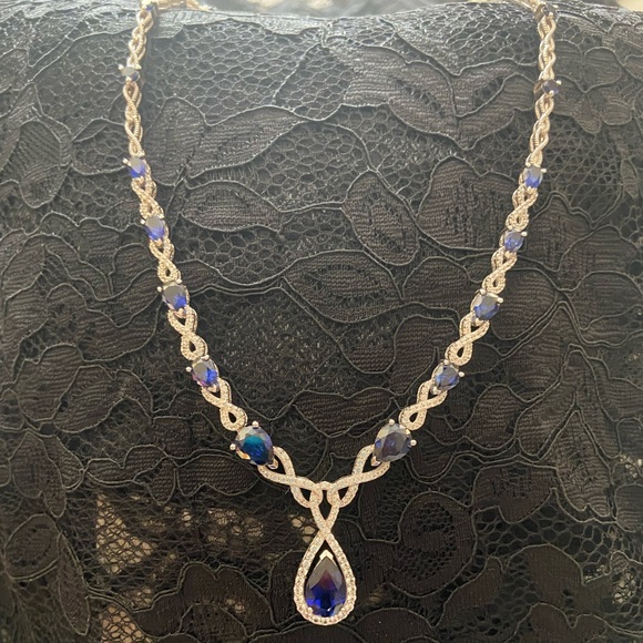 Jewelry - Sterling Silver and Sapphire necklace